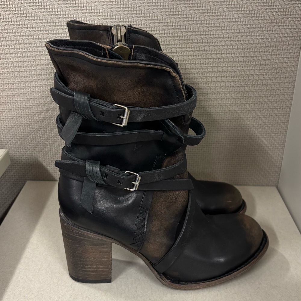 Freebird Baker Leather Boots Women’s Shoes Size 8 - Picture 2 of 7